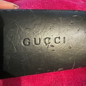 Gucci Black Leather Glasses Case